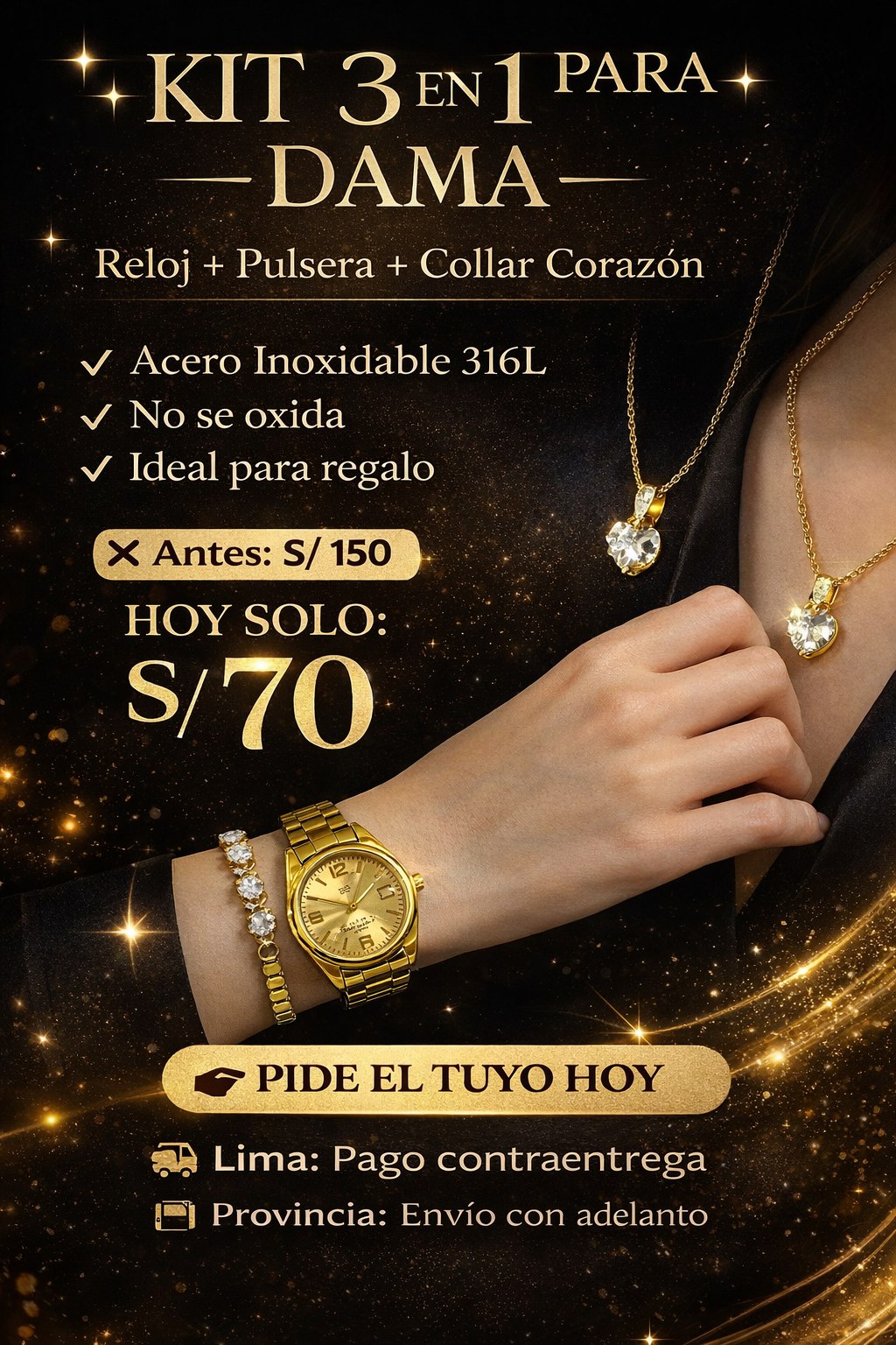 KIT CORA 3 EN 1 PARA MUJER