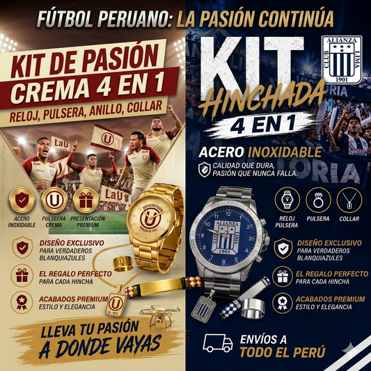 KIT 4 EN 1 PARA HINCHAS